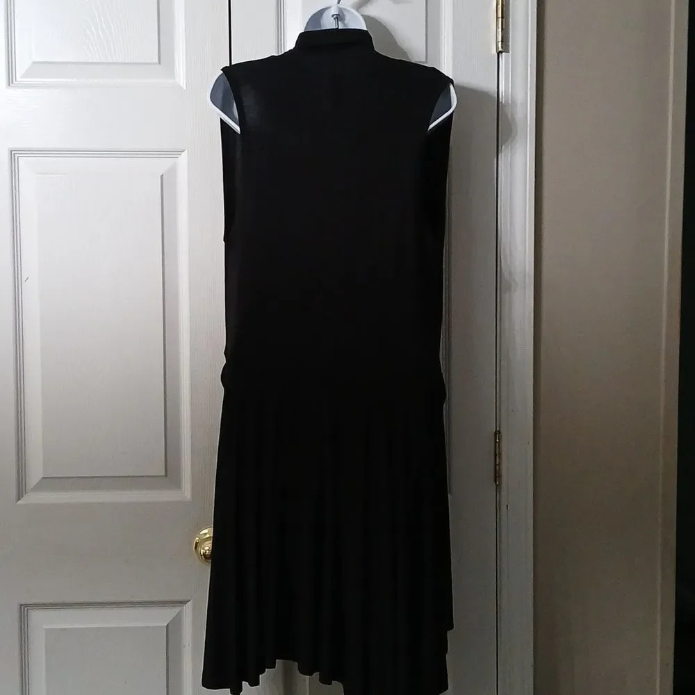 Agnes & Dora Cascade Vest Cardi Black Pockets Soft cardigan duster  Sz S NWOT
